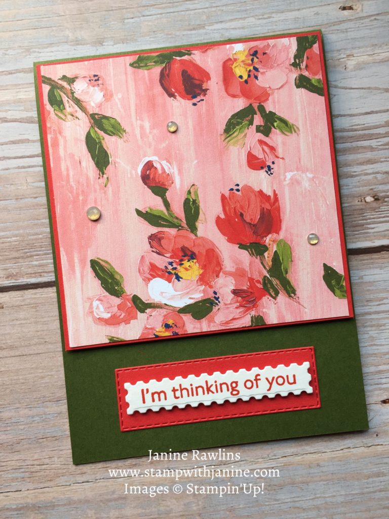 Step up your card with Golden Garden Acetate from Stampin'Up!