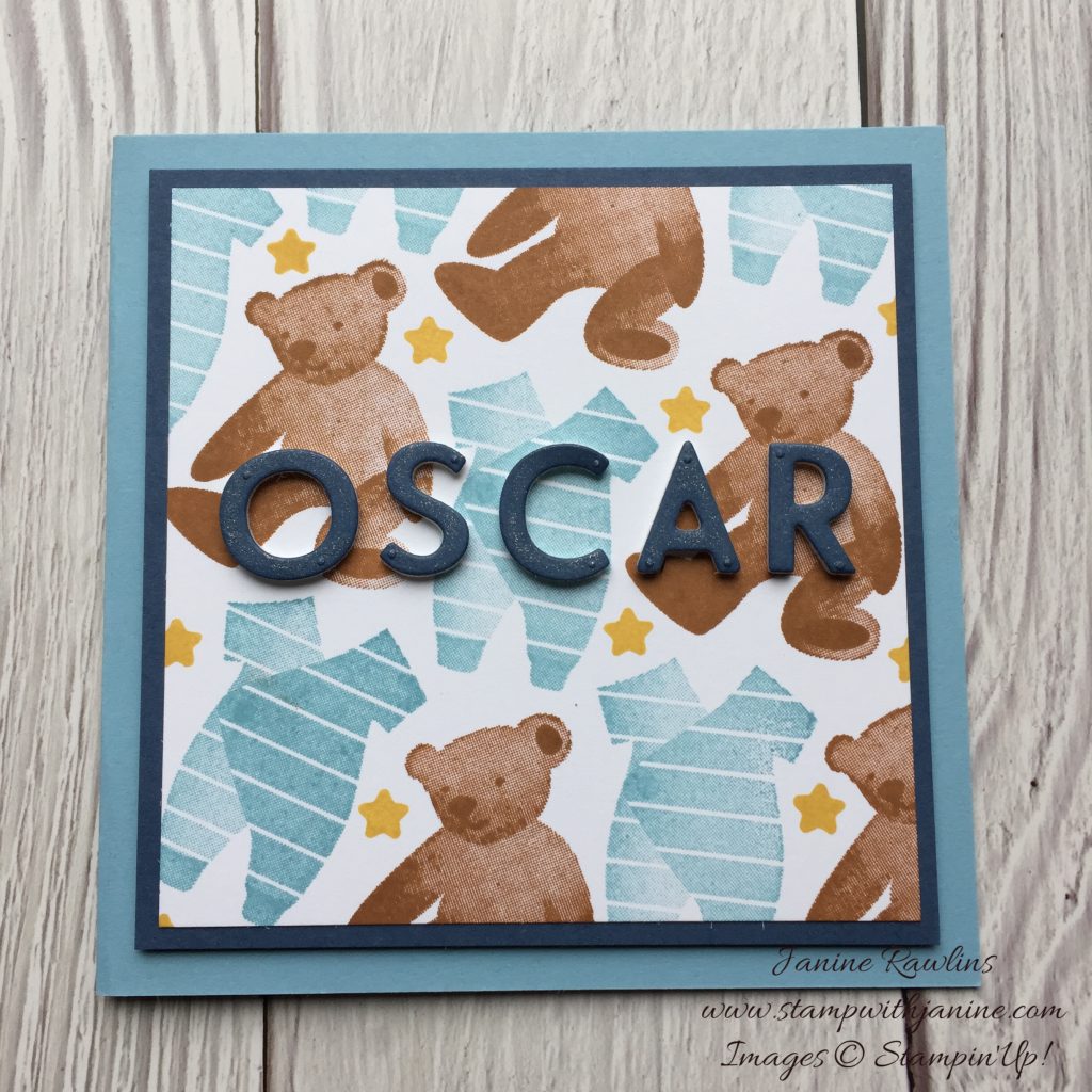 Stampin'Up! All for Baby Card