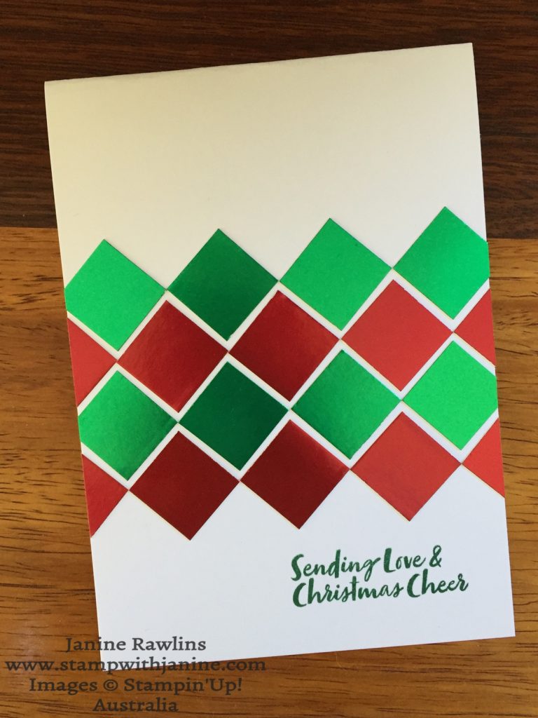 Foils simple Christmas card