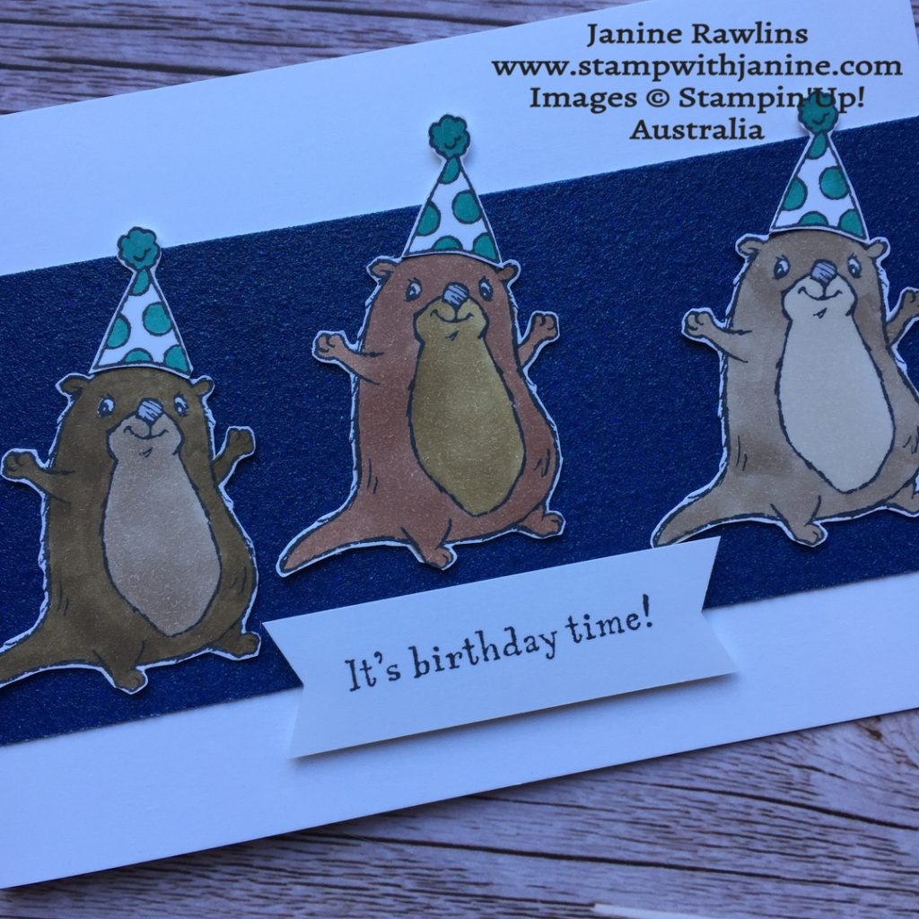 Awesome otters card