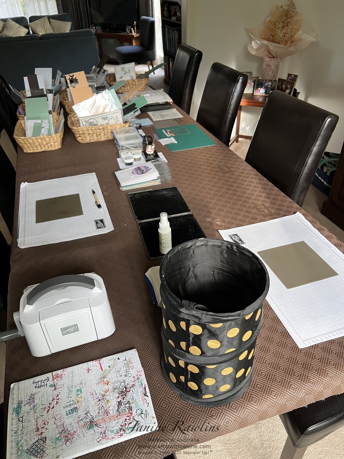 Stampin up! Floating Strip Technique CardStampin Up! Floating Strip