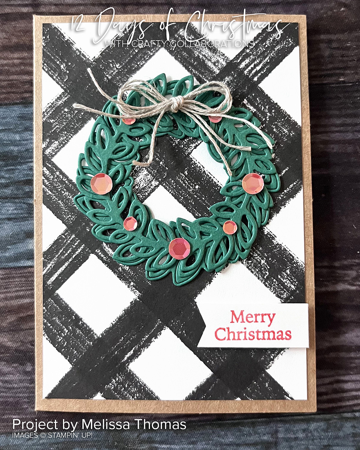 Gingham Cottage meets Country Wreaths dies tutorial