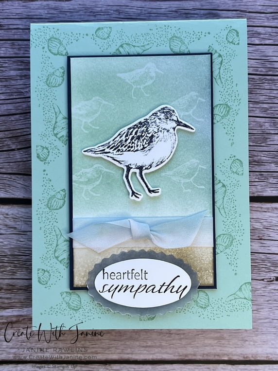 Seaside Bay Sympathy Card