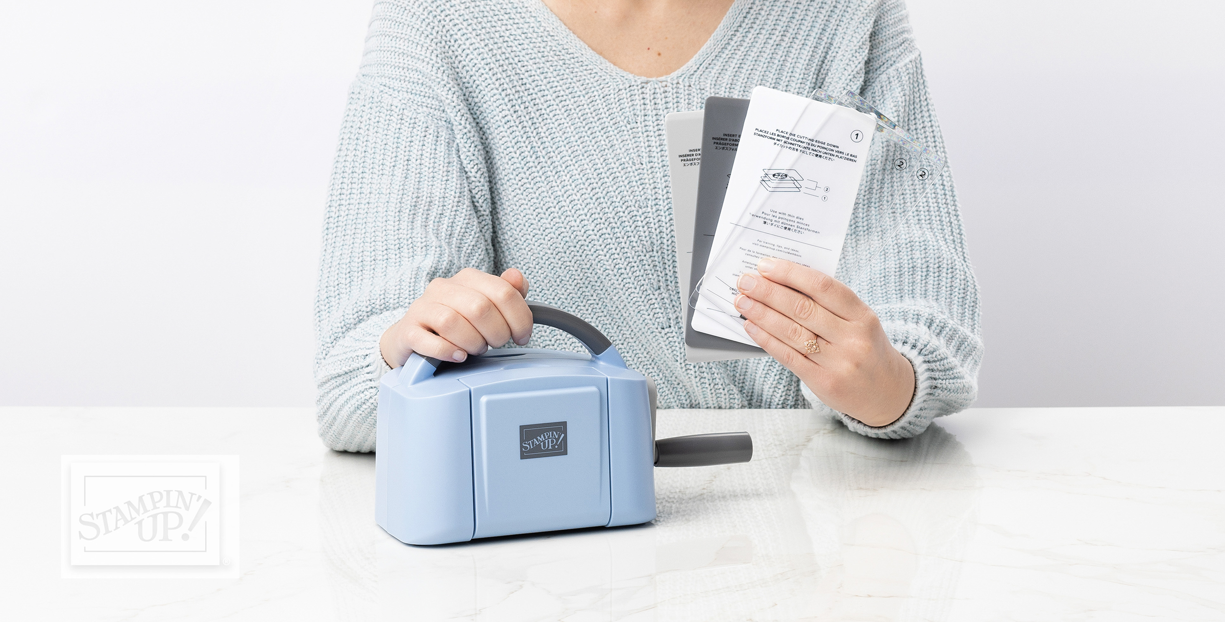 Time is Running out to get your hands on this Boho Blue Mini Stampin' Cut & Emboss Machine