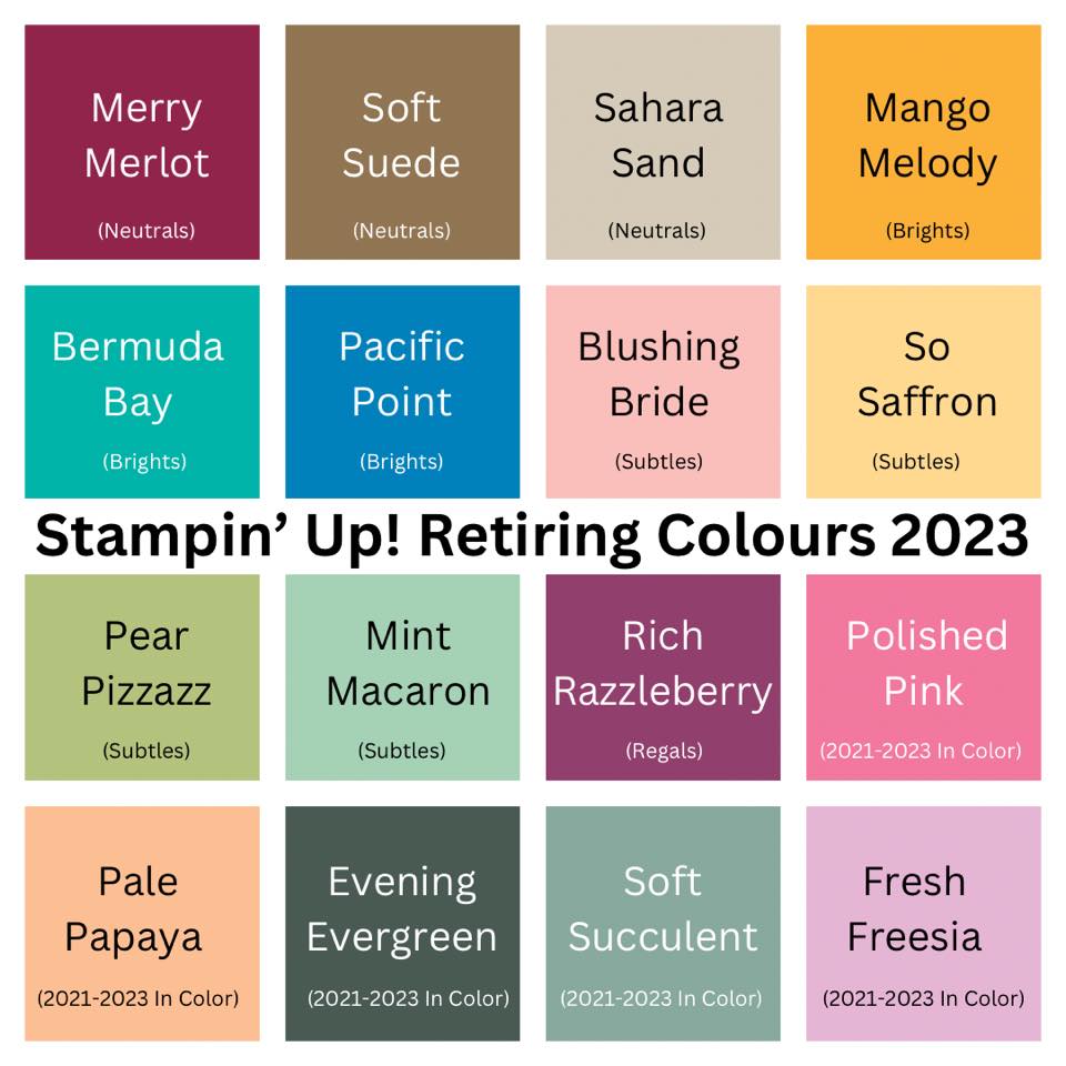 Stampin' Up! Retiring Colours